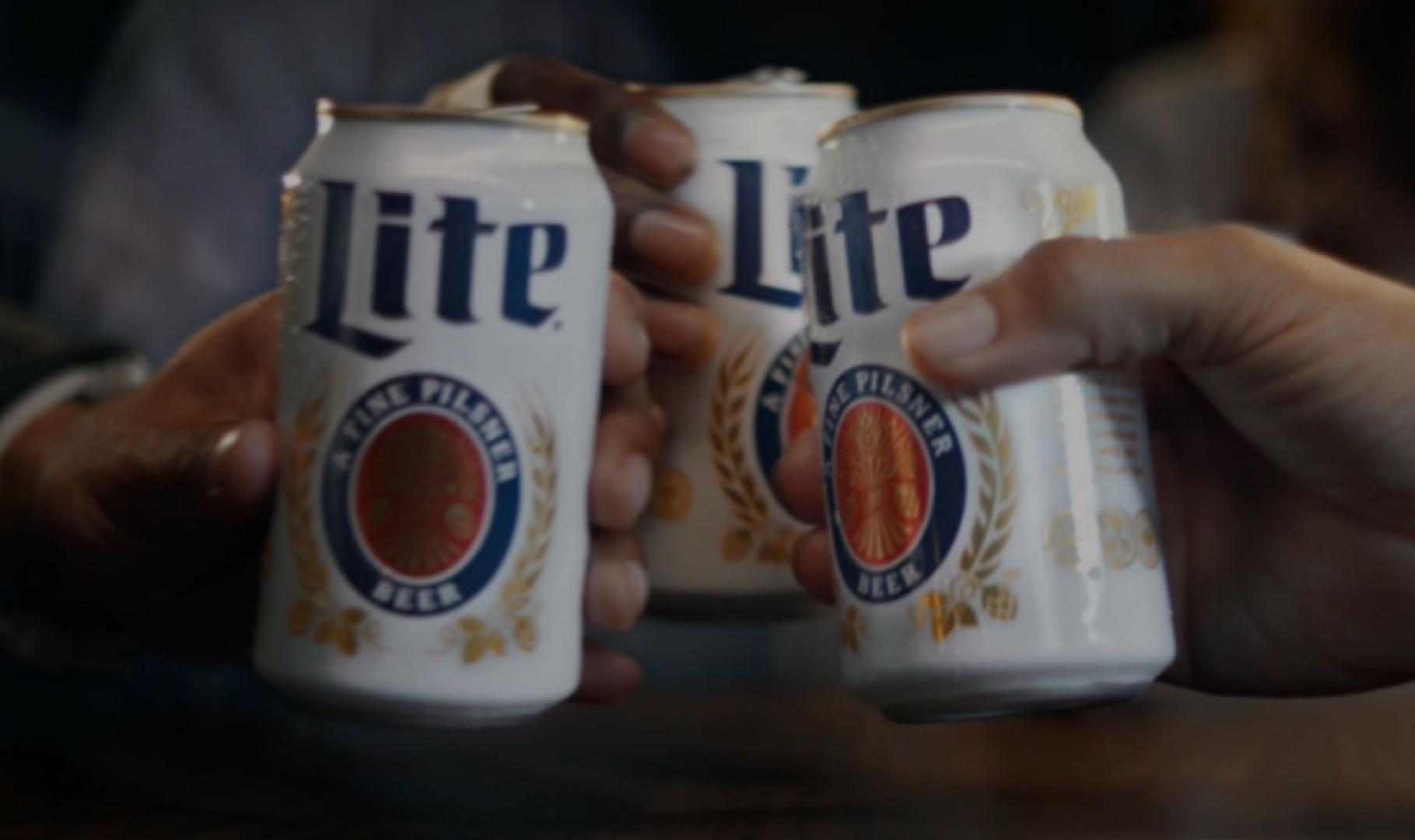 Miller Lite cans