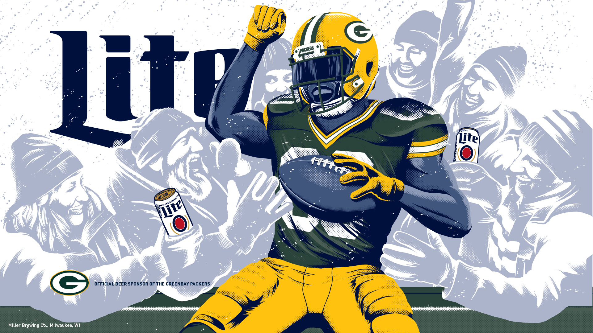 Packers Wallpaper Miller Lite