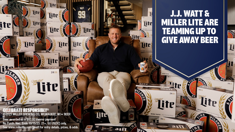 JJ Watt Miller Lite