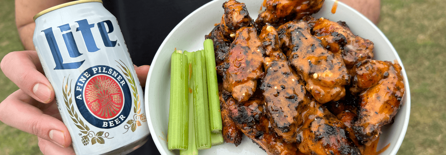 Beer Brined Buffalo Chicken Wings