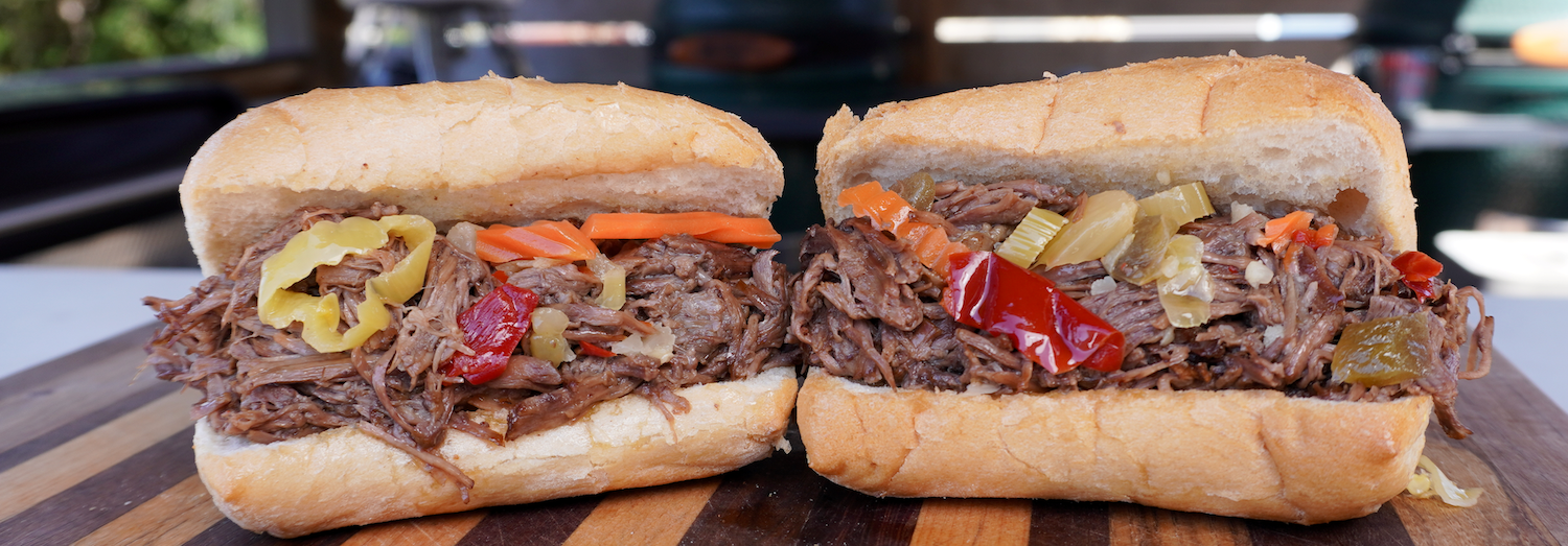 Smoked Italian Beef Sandwiches